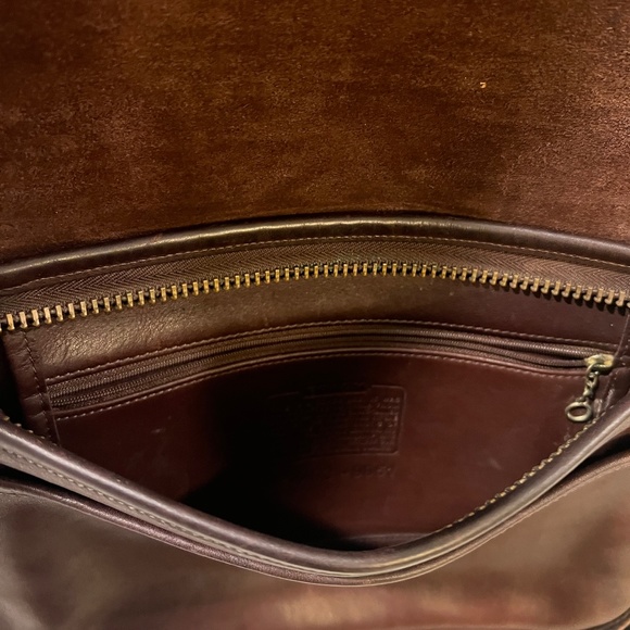 Vintage Coach Patricia's Legacy Bag in dark brown leather Crossbody Style 9951 - Picture 8 of 12
